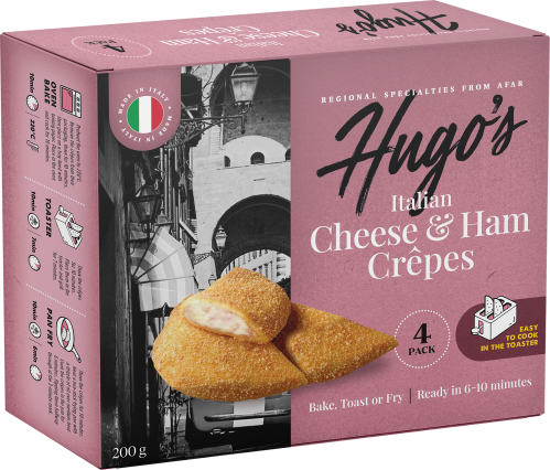 Hugo's Italian Cheese & Ham Crepes 200g